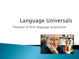 Language and brain development
