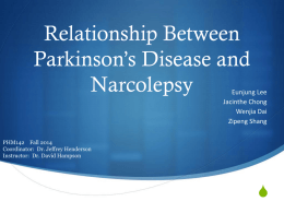 PD and narcolepsy