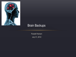 Brain Backups - RussellHanson