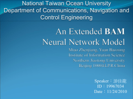 The extended BAM Neural Network Model