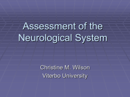 Assessment of the Neurological System