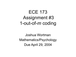 ECE 173 Experimental Class Assignment 2