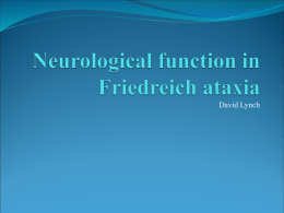 Clinical Research Network in Friedreich ataxia