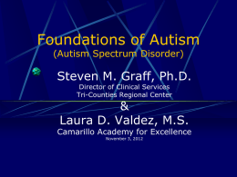 Foundations of Autism - Ventura County SELPA