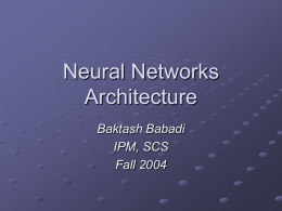 Neural Networks Architecture
