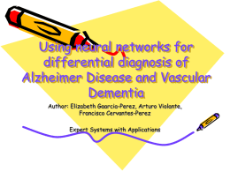 Using neural networks for differential diagnosis of