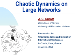 Chaotic Dynamics on Large Networks