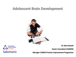 Adolescents Brain Development