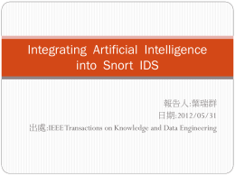 Integrating Artificial Intelligence into Snort IDS