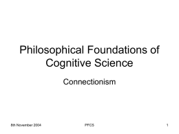 Philosophical Foundations of Cognitive Science