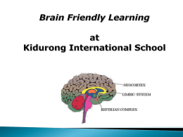 Welcome Back! - Kidurong International School