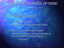 TEN PHILOSOPHIES OF MIND