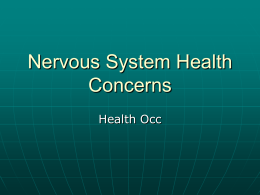 Nervous System Health Concerns