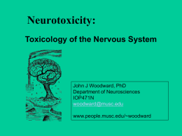 Toxicology of the Nervous System