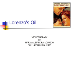 Lorenzo`s Oil - Colegio Bolivar