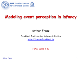 Modeling event perception in infancy