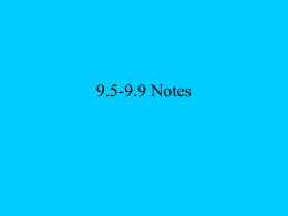 9.5-9.9 Notes