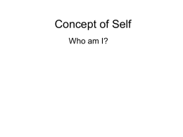 Concept of Self