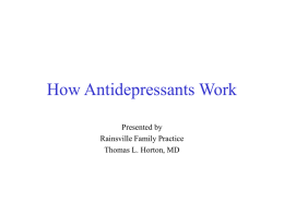 How Antidepressants Work - Rainsville Family Practice