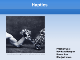 Haptics - CSE, IIT Bombay