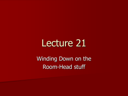 Lecture 21 - UCF Physics