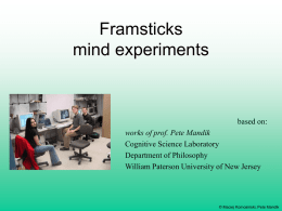 Pete Mandik Frams experiments