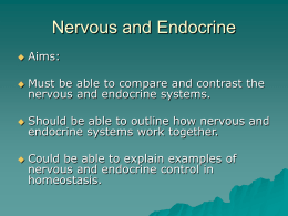 Nervous v Endocrine