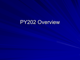 PY202 Overview