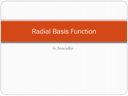 Radial basis function
