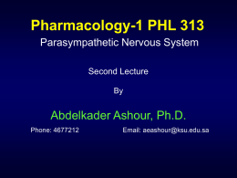 PSNS 2nd Lecture 1433 - Home - KSU Faculty Member websites