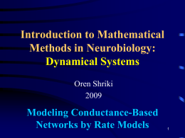 Modeling Conductance-Based Networks by Rate Models