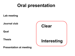 How to give a talk