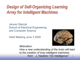 Design of Intelligent Machines Heidi 2005