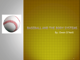 Baseball And The use of Body Systems - cooklowery14-15