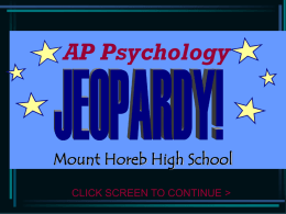 BrainJeopardy - Mount Horeb Area School District