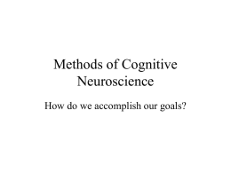 Cognitive Neuroscience Methods
