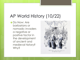 AP World History (10/22)