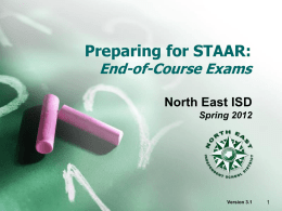Preparing for STAAR: End of Course Exams