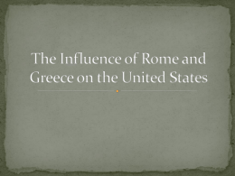Influence of Rome Powerpoint