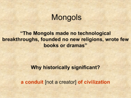 The Mongol Empire