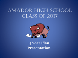 Amador High School Class of 2016