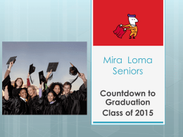 Mira Loma Seniors - San Juan Unified School District