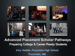 Advanced Placement Scholar Pathways