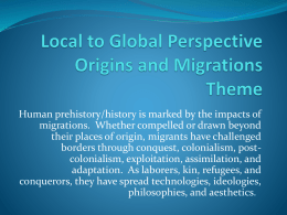 Local to Global Perspective Empire, Colonialism, and