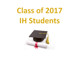 Class of 2017 IH Students - William Howard Taft Charter