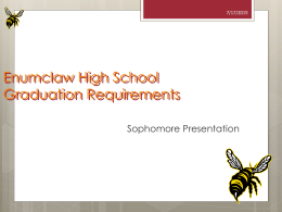 Enumclaw High School Graduation Requirements