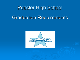 High School Graduation Plans