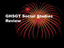 GHSGT Social Studies Review - Home