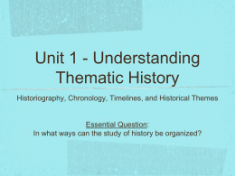 Understanding Thematic History