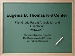 Diapositiva 1 - Eugenia B. Thomas K